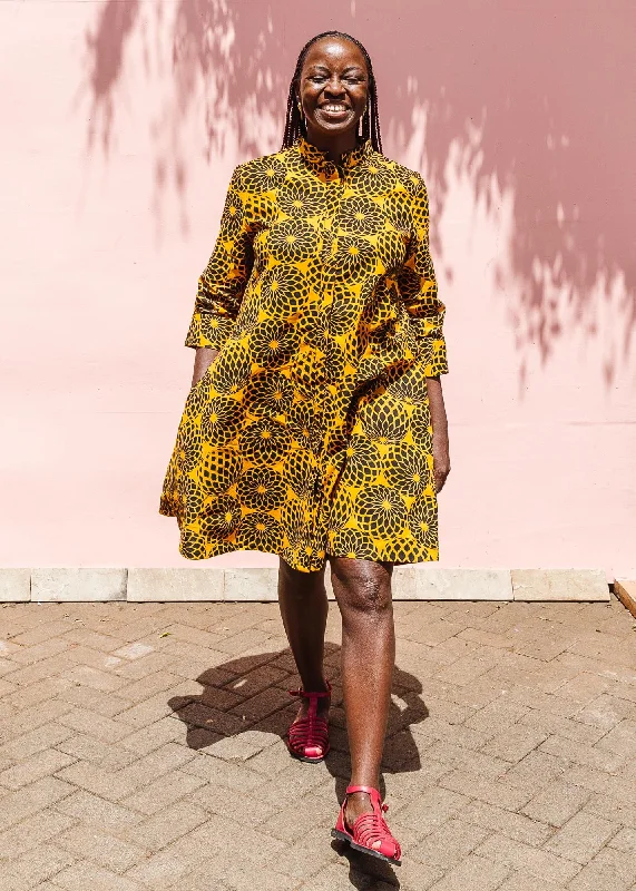Fit-And-Flare Dress Blooming