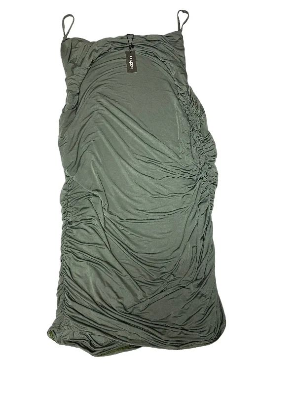Satin Dress Green Dress Casual Maxi Boohoo Boutique, Size 20
